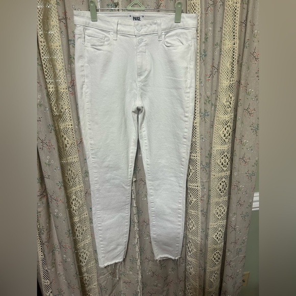 PAIGE Denim - Paige Hoxton Ankle Jeans Light Ecru Size 29